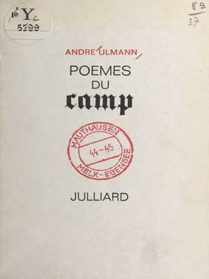 cover image of Poèmes du camp